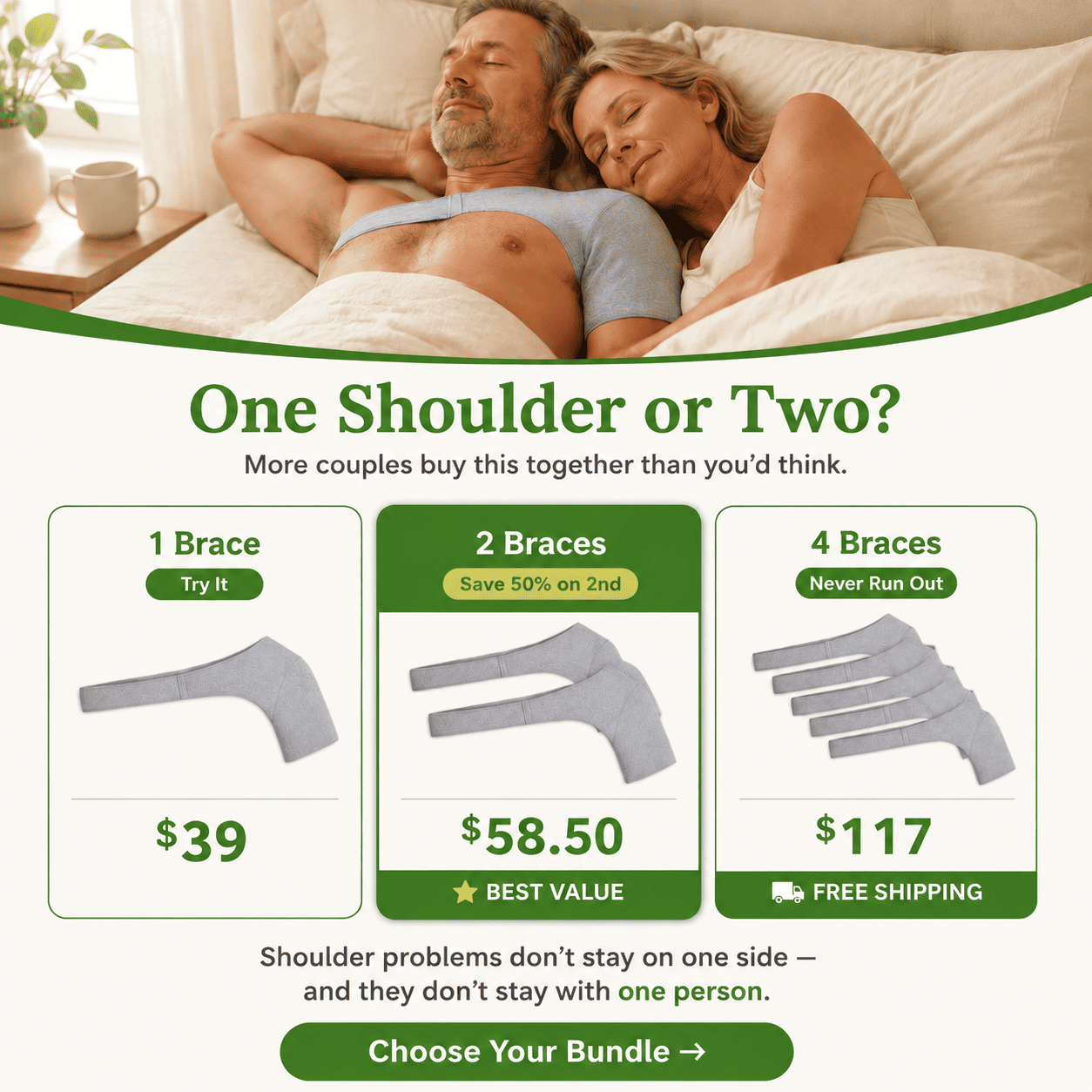 ShoulderEase™ Bamboo Night Support Brace