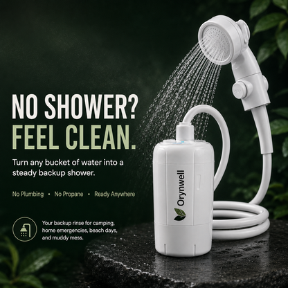 Orynwell ReadyFlow™ Portable Backup Shower