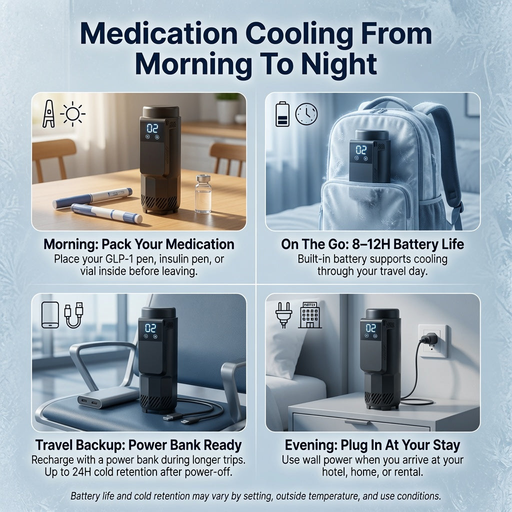 Orynwell ChillMate™ Portable Medication Cooler