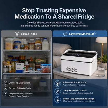Orynwell MedVault™ Large-Capacity Personal Medication Cooler