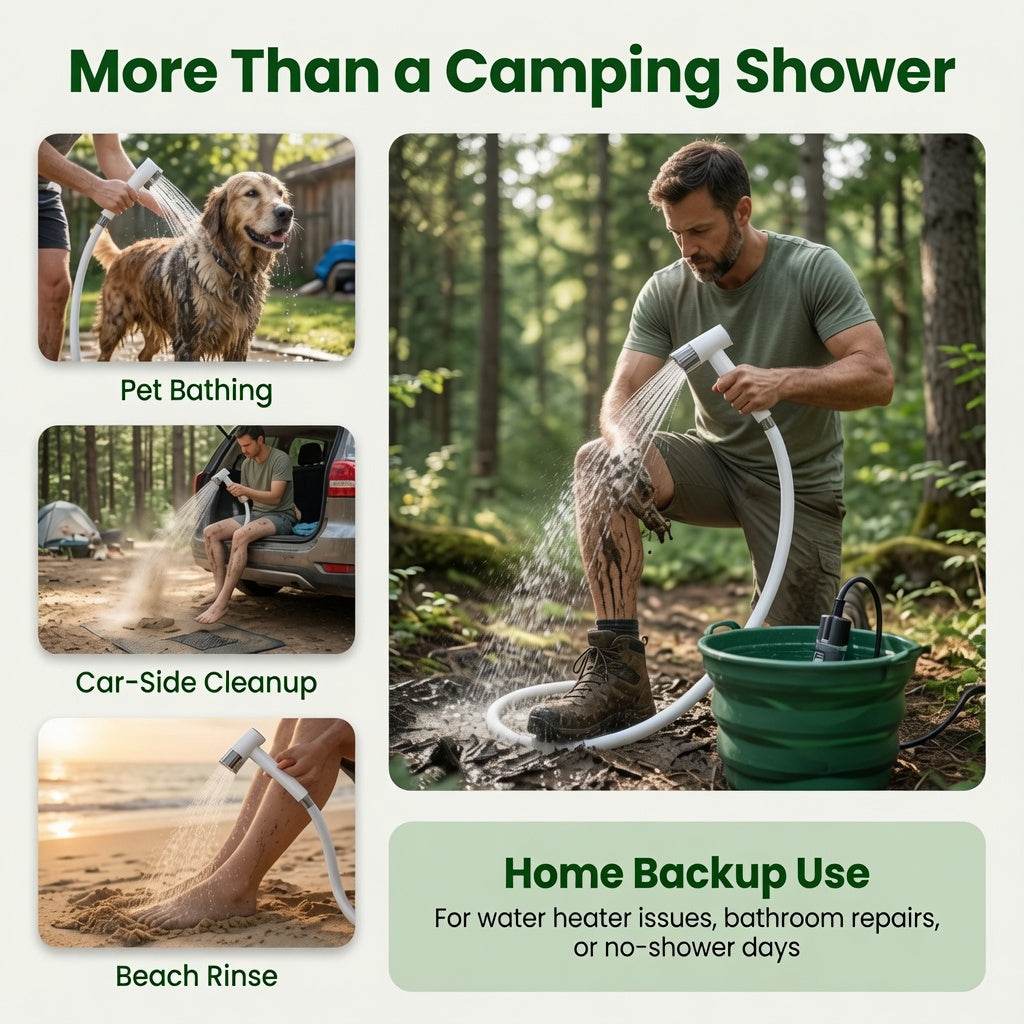 Orynwell ReadyFlow™ Portable Backup Shower
