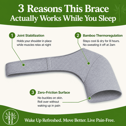 ShoulderEase™ Bamboo Night Support Brace