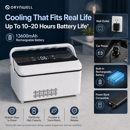 Orynwell MedVault™ Large-Capacity Personal Medication Cooler