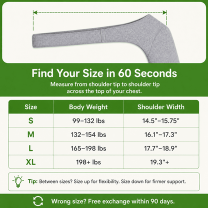 ShoulderEase™ Bamboo Night Support Brace