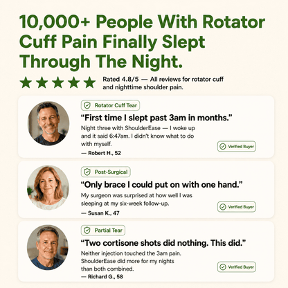 ShoulderEase™ Bamboo Rotator Cuff Sleep Brace