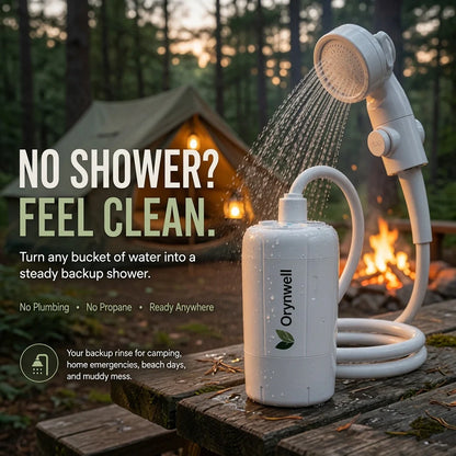 Orynwell ReadyFlow™ Portable Backup Shower